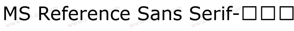 MS Reference Sans Serif字体转换